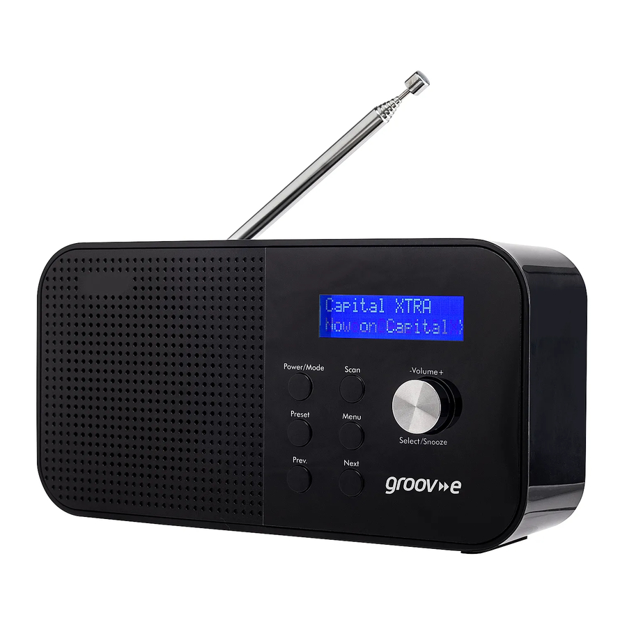 Groov-e VENICE, GV-DR04-BK - Radio Manual