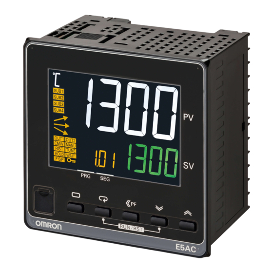 Omron E5AC-T Instruction Manual
