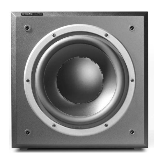 Dynaudio BM9S Owner's Manual