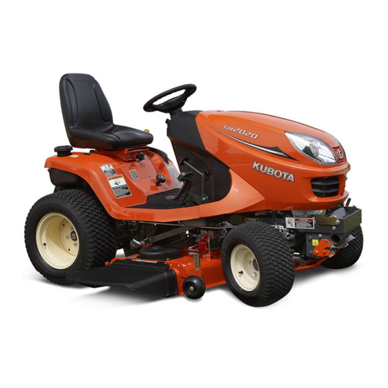 Kubota GR2120 Operator's Manual