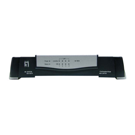 LevelOne FBR-1403TX User Manual