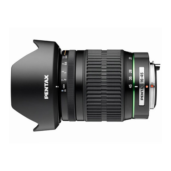 Pentax smc -DA Operating Manual