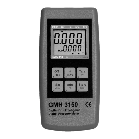 GREISINGER GMH3150 User Manual
