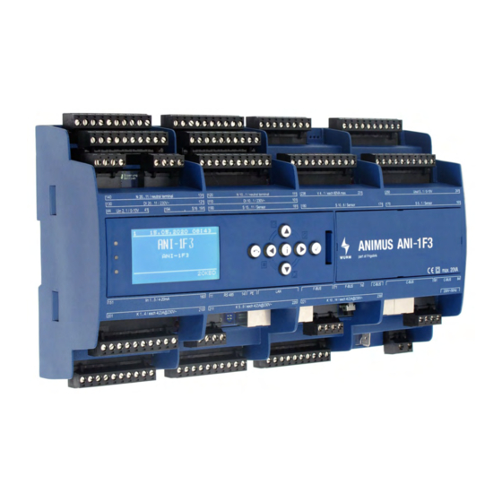 WURM FRIGOLINK ANI-1F3 Control Unit Manuals