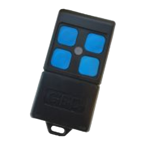 Bandini Industrie GBD DTR4042 Quick Start Manual