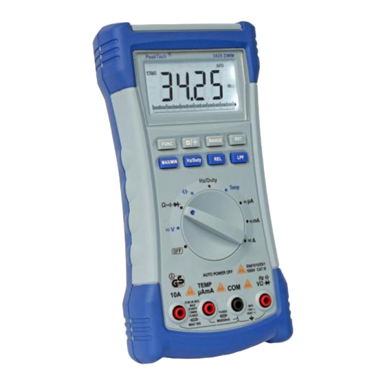 PeakTech 3425 Operation Manual