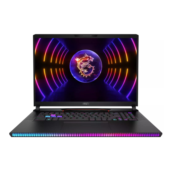 MSI Raider GE78HX 13VI-242NL User Manual