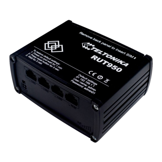 Teltonika RUT230 Quick Start Manual