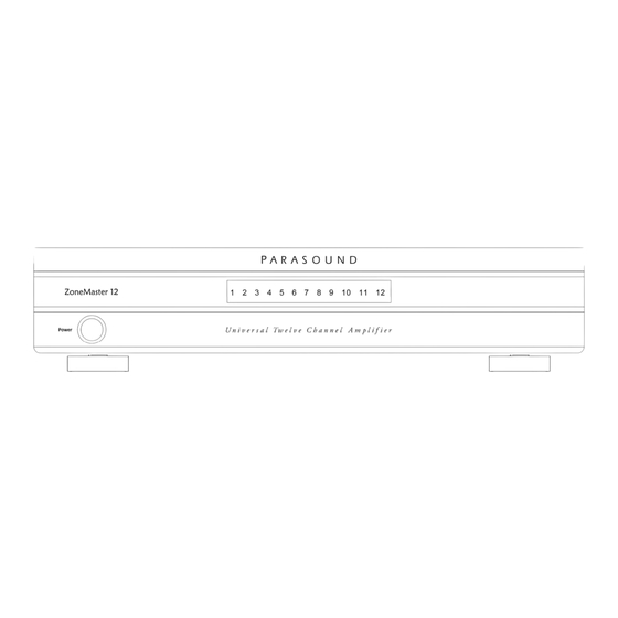 Parasound ZoneMaster ZM12 Owner's Manual