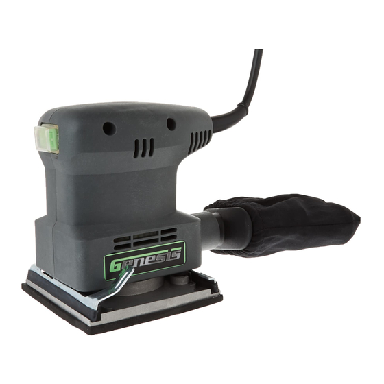 User Manuals: Genesis GPS2303 Palm Sander