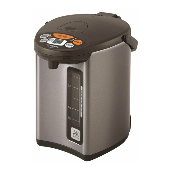Zojirushi CD-WCC30 Operating Instructions Manual