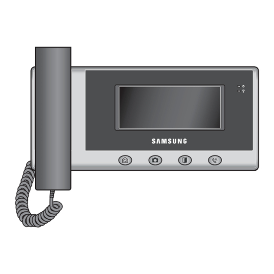 User Manuals: Samsung SVD-4332 Video Intercom System