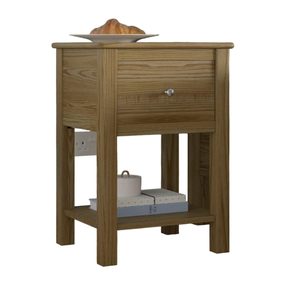 DREAMS FULHAM BEDSIDE CHEST OAK Assembly Instruction