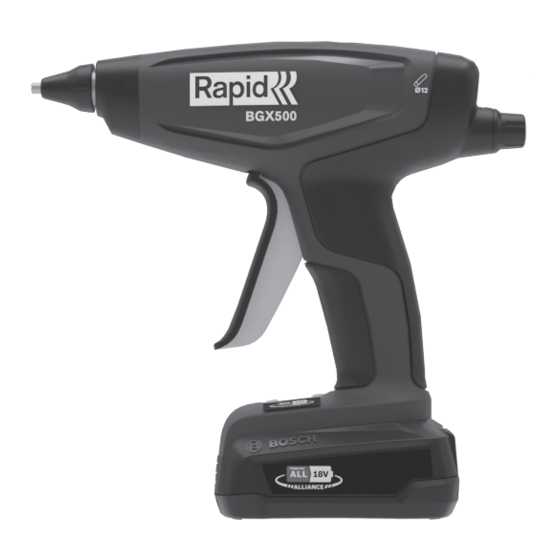 Rapid BGX500 Operating Instructions Manual