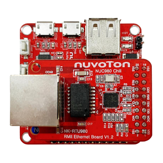 Nuvoton NUMAKER-RTU-NUC980 Series User Manual