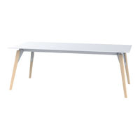 VONDOM FAZ WOOD LOUNGE TABLE 54307 Assembly Instructions Manual