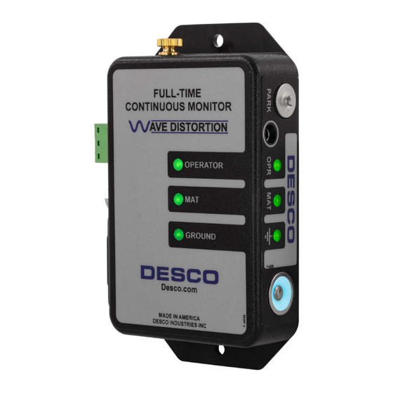 Desco 19330 Installation, Operation And Maintenance Manual