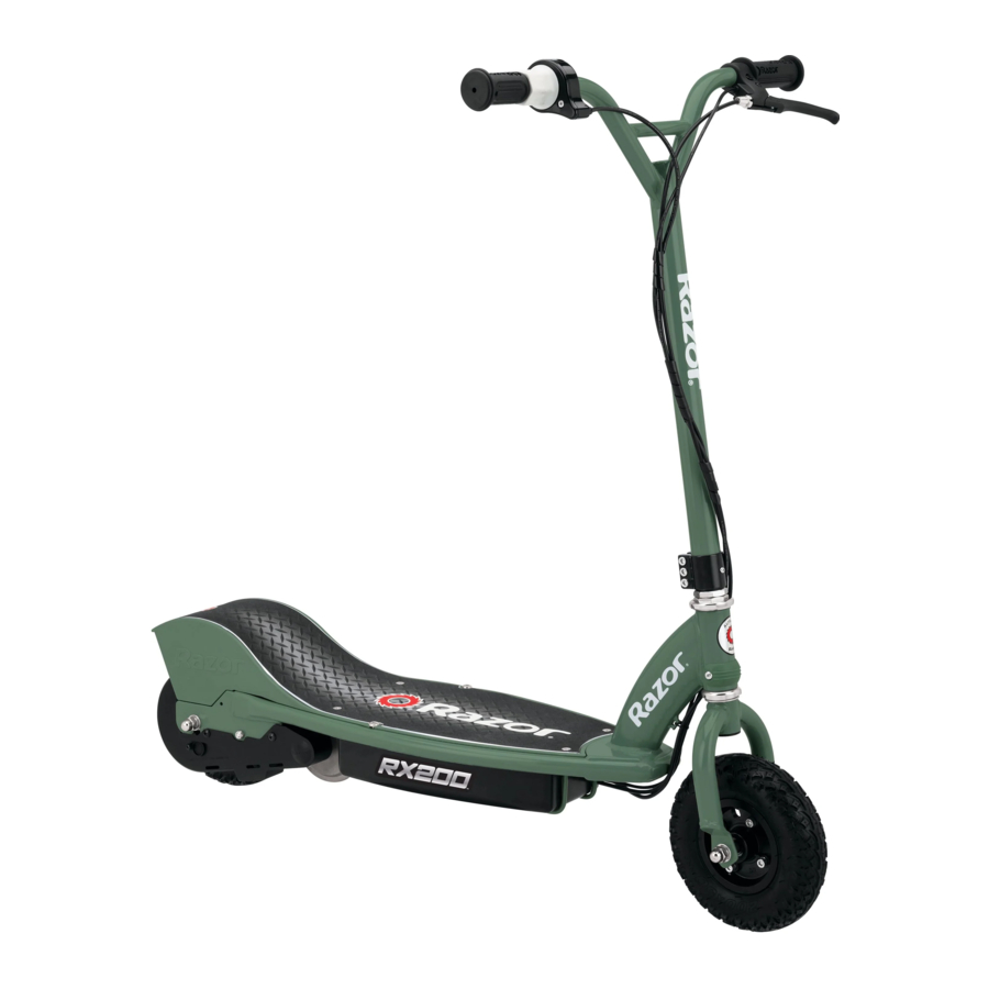 Razor RX200 - Electric Scooter Manual