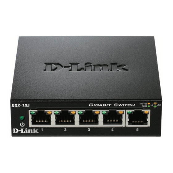 D-Link DGS-105 - Switch Quick Install Manual
