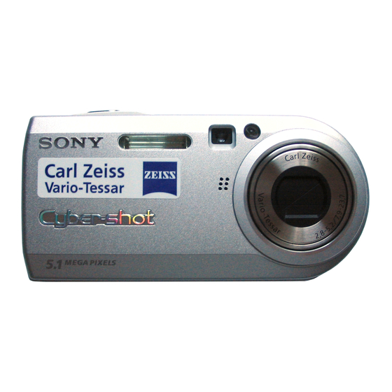 Sony DSCP100 - Cybershot 5.1MP Digital Camera Service Manual