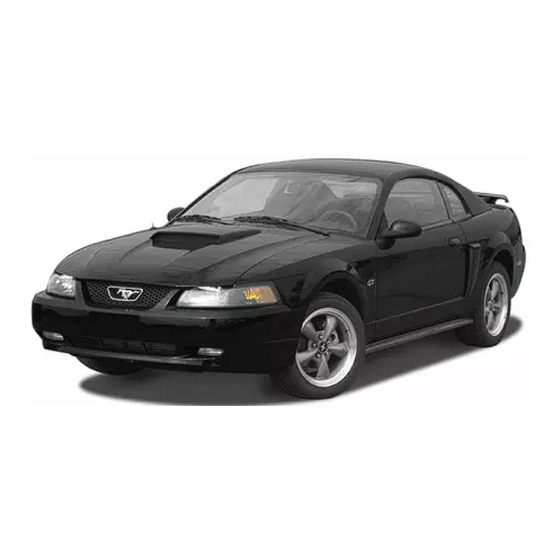 Ford MUSTANG 2004 Quick Reference Manual