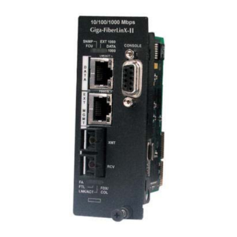 IMC Networks iMcV-Giga-FiberLinX-II Operation Manual