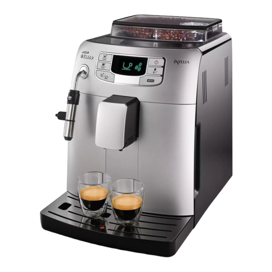 Philips Saeco Intelia Evo HD8752 Instructions Manual