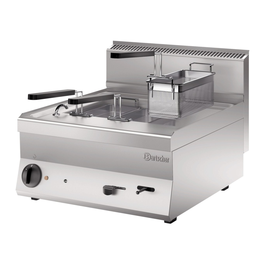 Bartscher 650 Snack Series Instructions For Installation, Operation And Maintenance