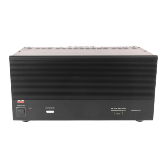 Adcom GFA-585 Owner's Manual