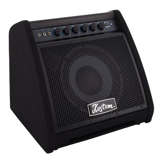 Kustom KDA100 Manual