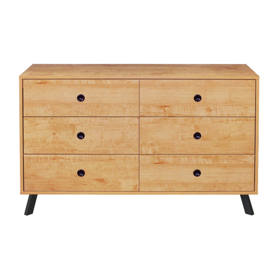 Mocka Kirra Six Drawer Assembly Instructions Manual