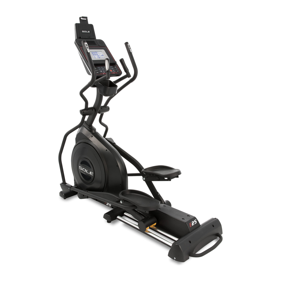 Sole Fitness E25 (16608300250) - Elliptical Trainer Manual