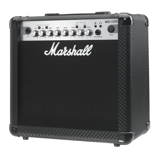 Marshall Amplification MG15CFX Owner's Manual