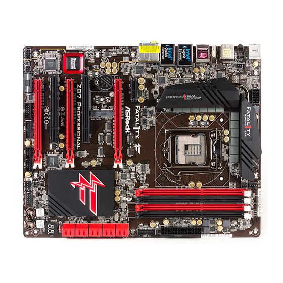 ASROCK Fatal1ty Z87 Professional Specifications