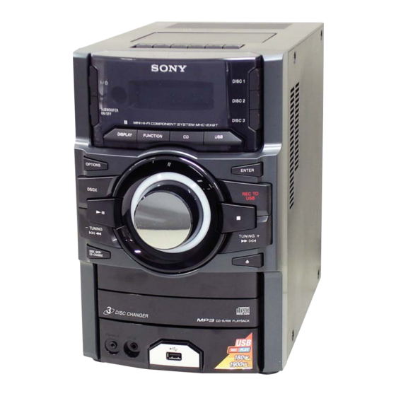 Sony HCD-EX6 Manuals