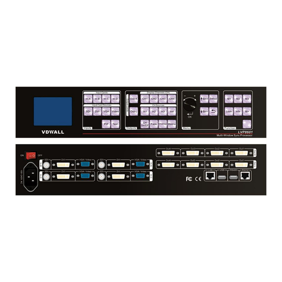 Vdwall LVP8601 User Manual