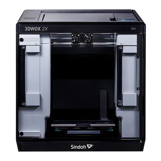 SINDOH 3DWOX 2X USER MANUAL Pdf Download | ManualsLib