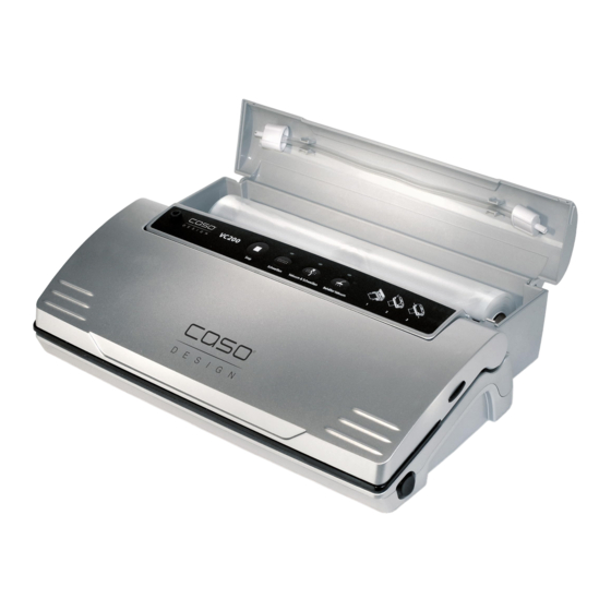 Caso VC 200 Food Vacuum Sealer Manuals