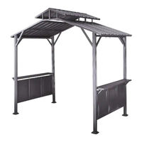 for Living Essex Grill Gazebo L-GG095PST-D Assembly Instructions Manual