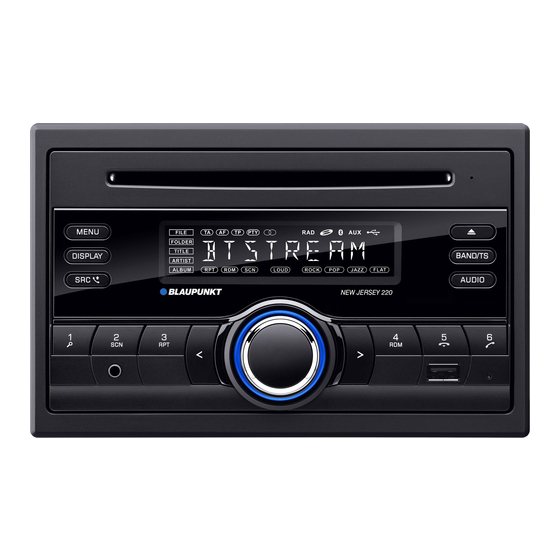 Blaupunkt New Jersey 220 BT Operating And Installation Instructions
