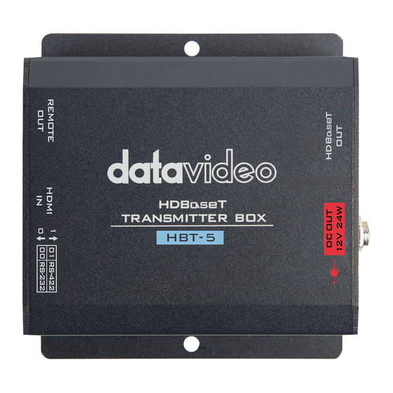 Datavideo HBT-5 Manuals