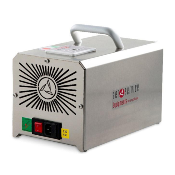 Aerservice Equipments SO-20 Air Cleaner Manuals