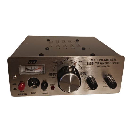 MFJ MFJ-9420 Adventure SSB Transceiver Manuals
