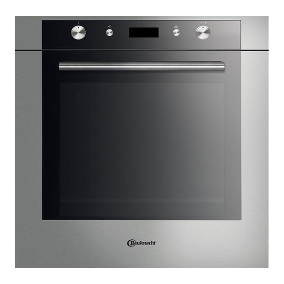 Bauknecht BMVE 8100 User And Maintenance Manual