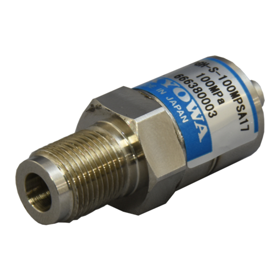 KYOWA PGS-A Instruction Manual