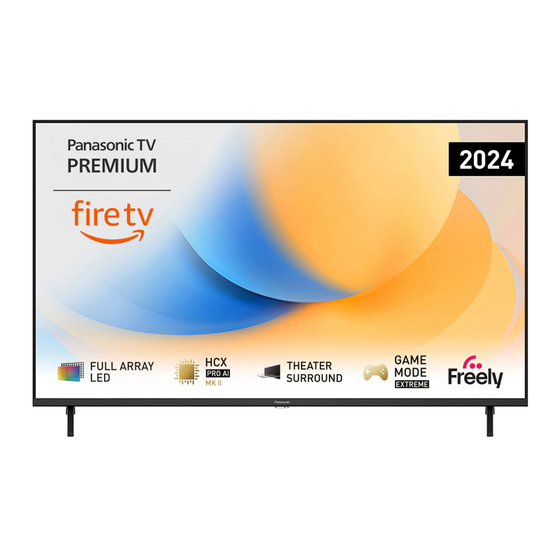 Panasonic TV-65W90 Operating Instructions Manual