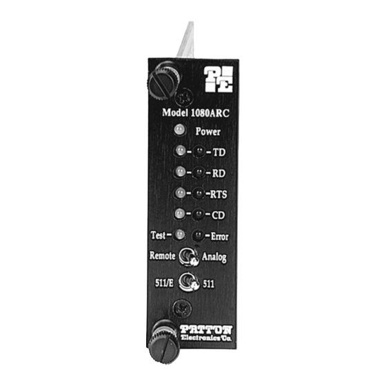 Patton electronics 1080ARC User Manual
