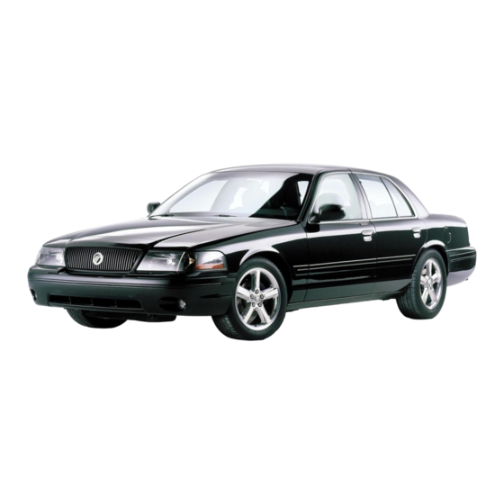 Mercury 2003 Marauder Quick Reference Manual