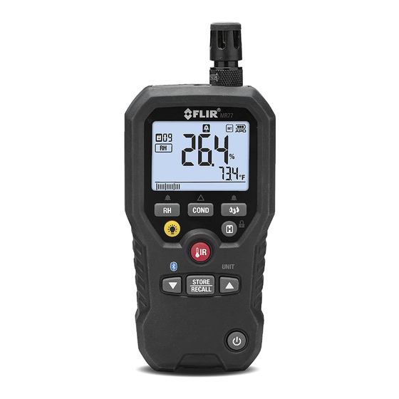 FLIR MR77 Moisture Meter Manuals