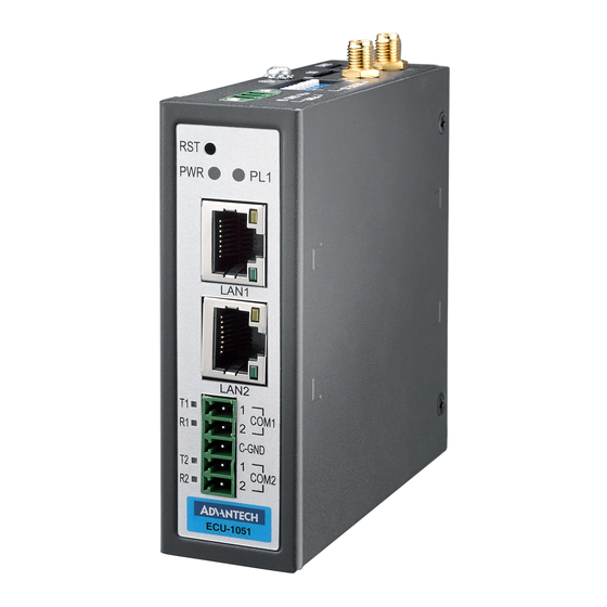 Advantech ECU-1051TL Startup Manual